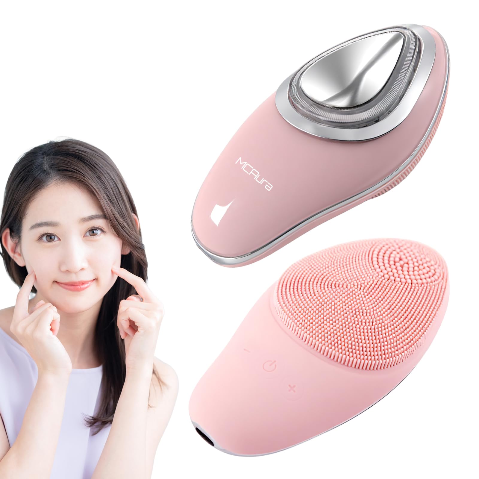 MCAura 美顔器 イオン導入 毛穴洗浄 電動洗顔ブラシ Amazon.co.jp: MCAura【国内正規品】美顔器【毛穴洗浄×美肌ケア】多